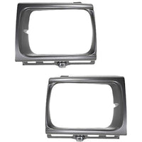 Headlight Door Set For 1992-1995 Toyota Pickup 4WD Left and Right Side Silver