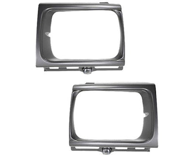 Headlight Door Set For 1992-1995 Toyota Pickup 4WD Left and Right Side Silver