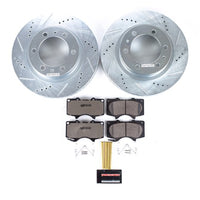 Powerstop K137-36 2-Wheel Set Brake Disc and Pad Kits Front for 4 Runner Tacoma