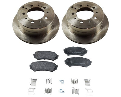 Rear Brake Disc Rotors and Pads Kit for Toyota Land Cruiser Lexus LX470 01-07
