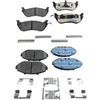Brake Pad Set For 1998-2002 Mercury Grand Marquis Front and Rear