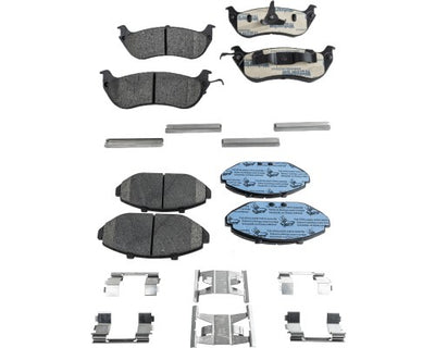 Brake Pad Set For 1998-2002 Mercury Grand Marquis Front and Rear