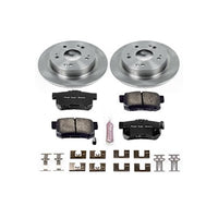 Powerstop KOE1243 Brake Disc and Pad Kits 2-Wheel Set Rear for Acura ILX Civic