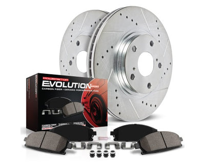 Powerstop K719 2-Wheel Set Brake Disc and Pad Kits Rear for Mazda Miata 90-93