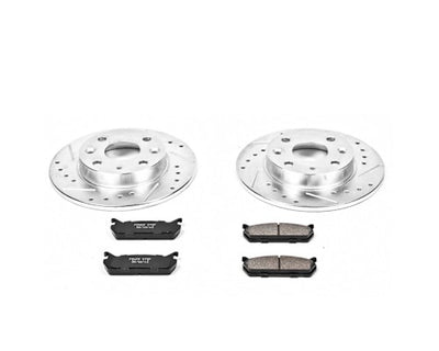 Powerstop K719 2-Wheel Set Brake Disc and Pad Kits Rear for Mazda Miata 90-93
