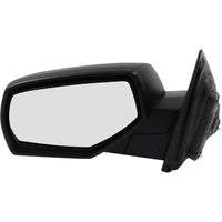 Manual Mirror For 2014-2018 Chevy Silverado 1500 Left Manual Fold Textured Black