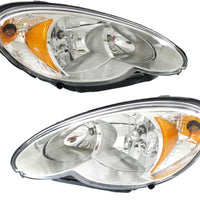 Headlight Assembly Set For 2006-2010 Chrysler PT Cruiser Left Right With Bulb