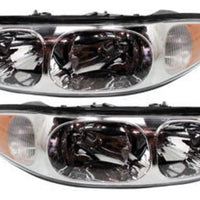 Headlight Assembly Set For 2000-2005 Buick LeSabre Custom Left Right With Bulb