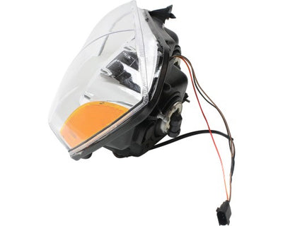 Headlight Set For 2005 2006 2007 Dodge Magnum Headlamp Pair Chrome With Bulbs