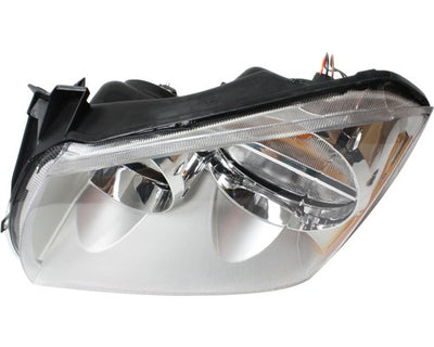 Headlight Set For 2005 2006 2007 Dodge Magnum Headlamp Pair Chrome With Bulbs