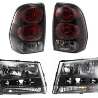 Headlight Kit For 2002-2006 Chevrolet Trailblazer EXT Left and Right Halogen