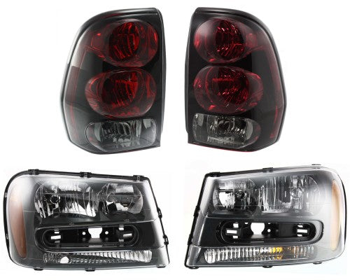 Headlight Kit For 2002-2006 Chevrolet Trailblazer EXT Left and Right Halogen