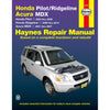 Haynes Manuals 2001 Acura MDX Base - Repair Manual - Repair manual, Sold individually