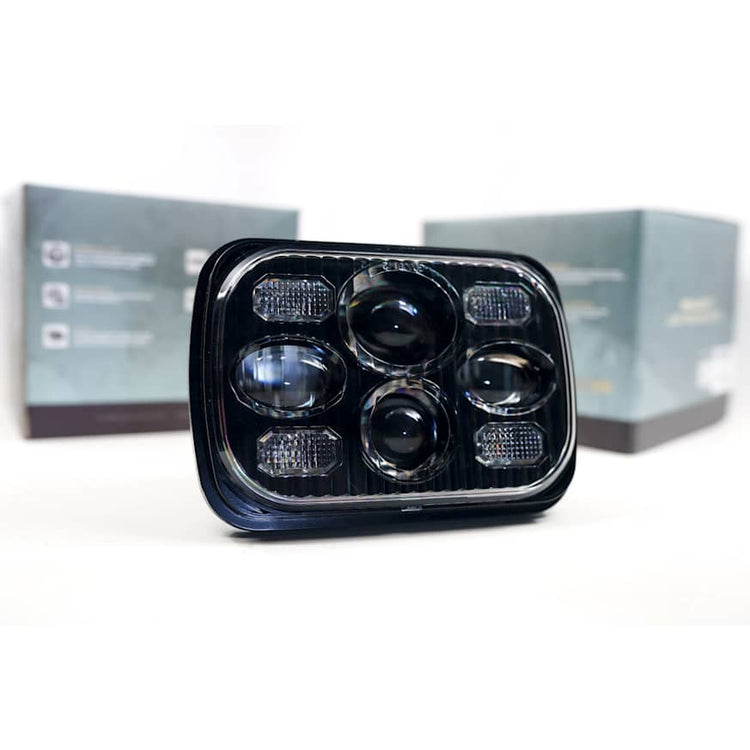 Morimoto Ford Bronco 2023 LF268 LED Sealed5 Series Headlight, With bulb(s), Clear Lens, For 5x7