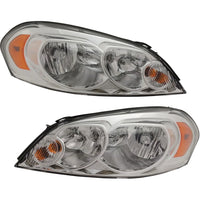 Halogen Headlight Left and Right For 2006-13 Chevrolet Impala 06-07 Monte Carlo