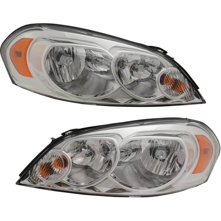 Halogen Headlight Left and Right For 2006-13 Chevrolet Impala 06-07 Monte Carlo